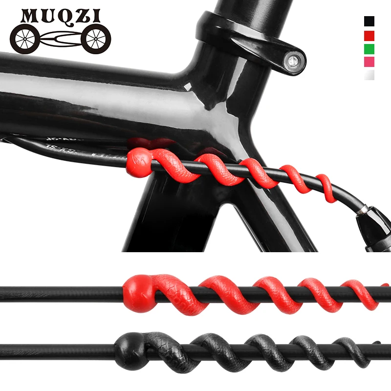 

MUQZI 4/8pcs Bike Cable Protection MTB Road Bicycle Brake Shift Cable Hydraulic Brake Housing Protector Rubber Sleeve