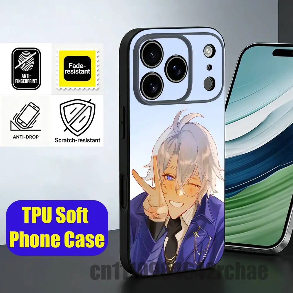 Фото Чехол для телефона Honkai Star Rail Phainon для iPhone 14, 16, 12, 13, 15, 11, 17, Pro, Max, Plus, E, Air, Mini, мягкий чехол №4