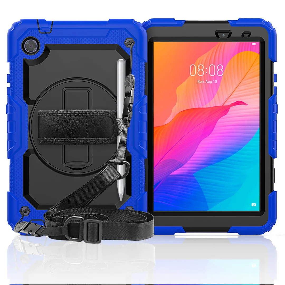 

Shockproof Heavy Duty Kids Case for Huawei MatePad T8 8.0 inch Cases MatePad T Cover with Wrist Straps & Neck Strap Funda