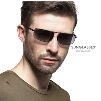 mens circle wire frameless gradient gray polarized sunglasses 128