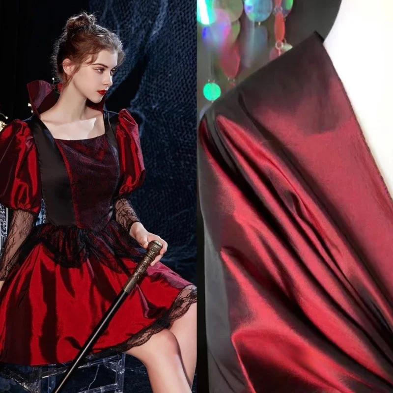 83-110 хамелеон 230T свадебное платье ткань модная блестящий психоделический цвет