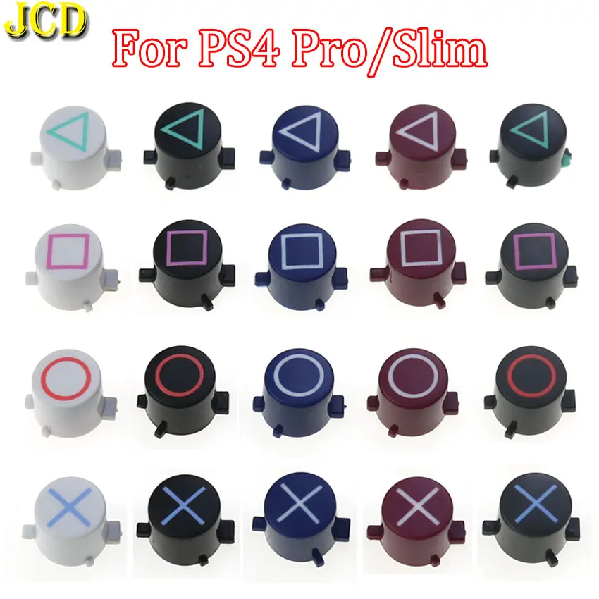 JCD For PS4 Pro Slim Gamepad Controller 2.0 Version D-pad and Cross Key ABXY Button Repair Part Replacement
