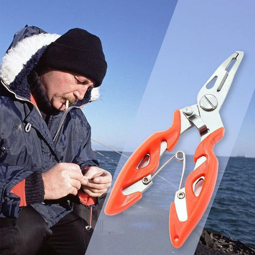 1 шт. рыболовные плоскогубцы из нержавеющей стали с изогнутым ртом