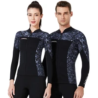 new 3mm neoprene wetsuit split women long sleeve warm diving jacket pants men swimsuit underwater diving snorkeling surf suit