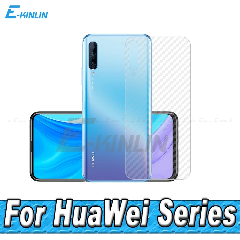 

Защитная пленка для задней панели из углеродного волокна для Huawei Y8s, Y6p, Y8p, Y7a, Y7p, Y5, Y6 Prime 2018, задняя крышка, защитная пленка, не стекло