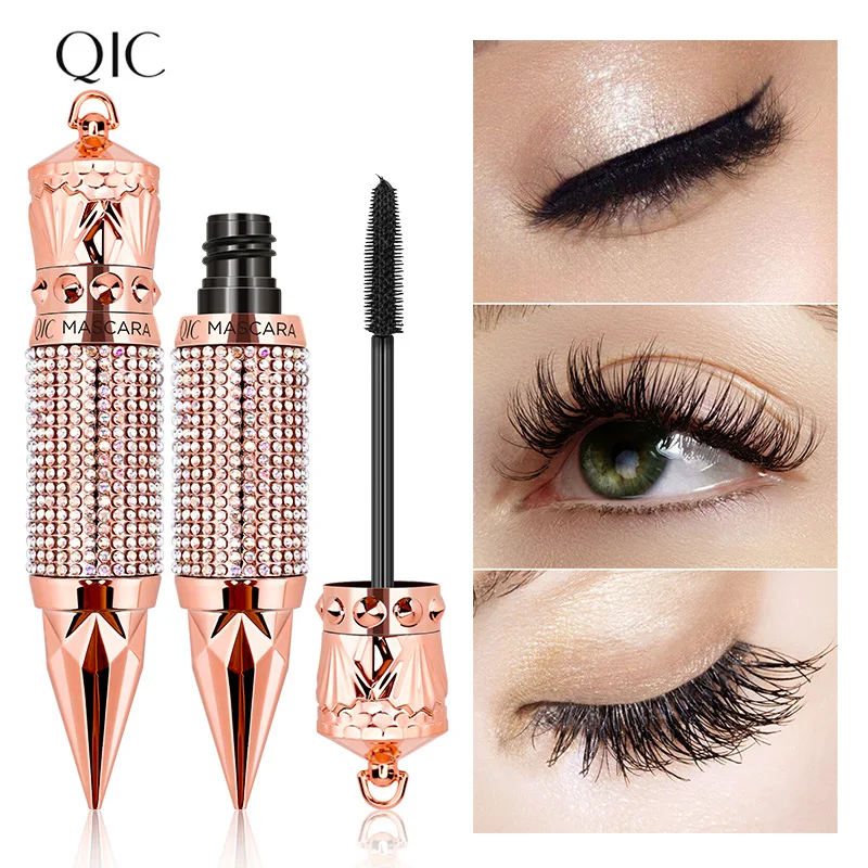 

QIC 4D Mascara Black Pen Liquid Mascaras Eyes Makeup Cool Eyelashes Curling Eye Lash Cosmetics Tool Lashes Lengthening Brush
