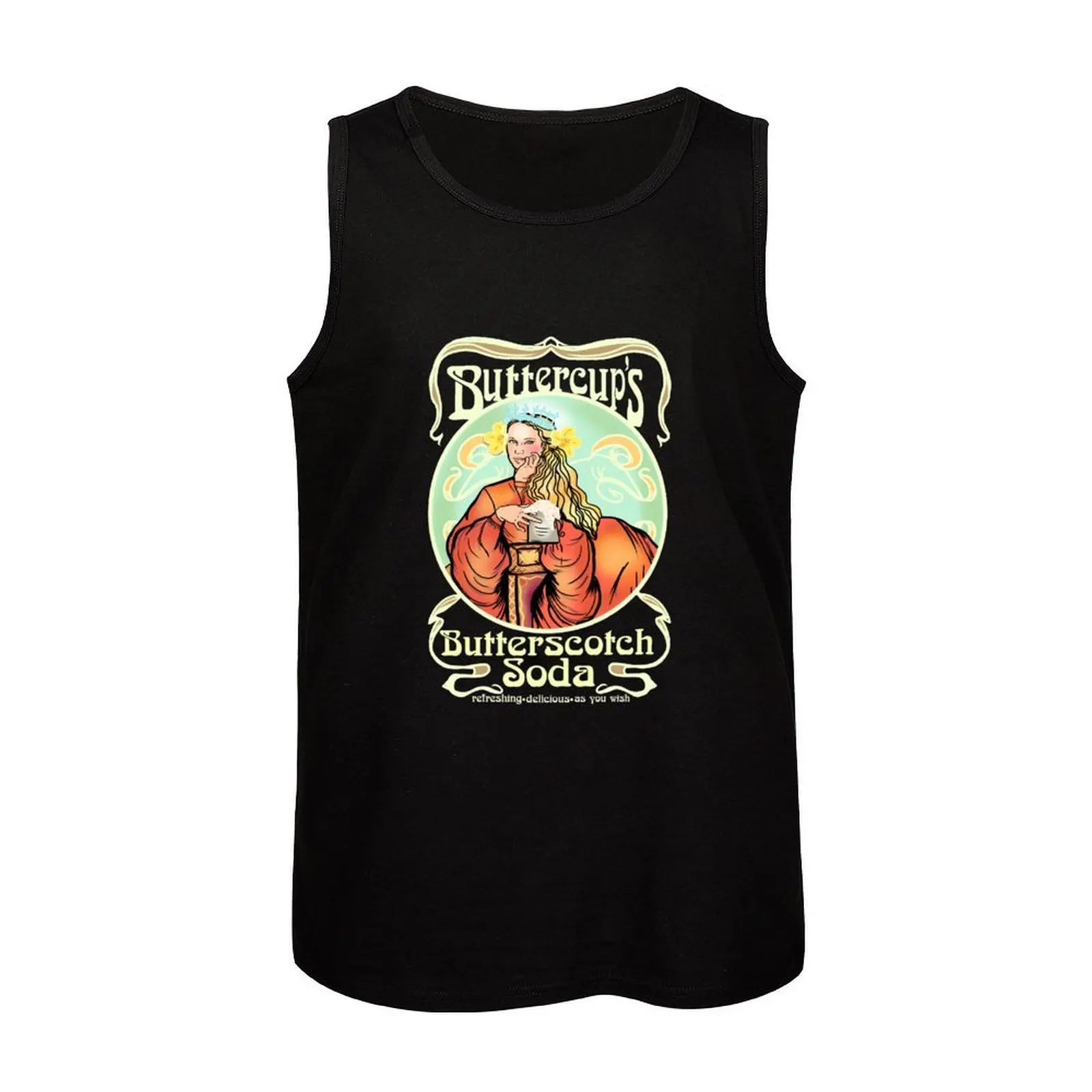 Фото Топ-майка Buttercup's Butterscotch Soda: гибкая, удобная, из эластичной ткани, для повседневной носки №4