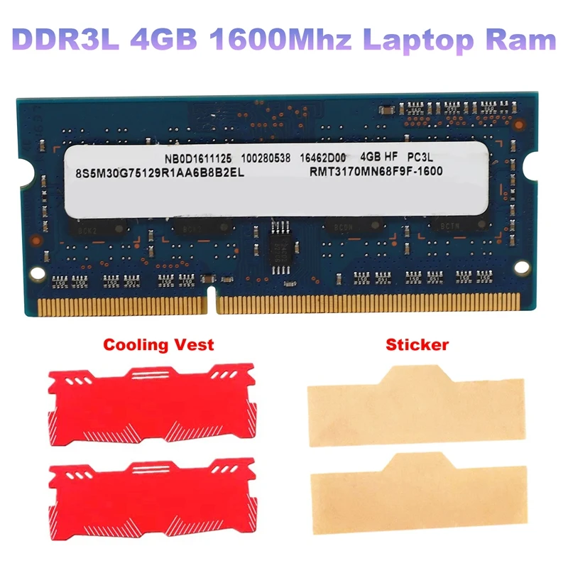 

Оперативная Память DDR3L для ноутбука, 4 Гб, 1600 МГц