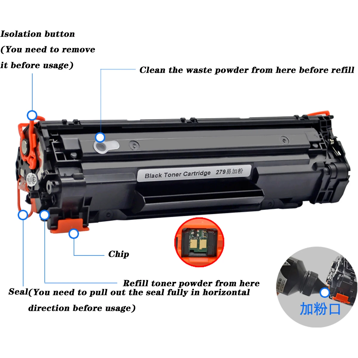Картридж с тонером для HP LaserJet Pro P1568 P1569 P1600 P1601 P1602 P1603 P1604 P1605 P1606dn P1606n P1607dn P1608dn P1609dn 78A