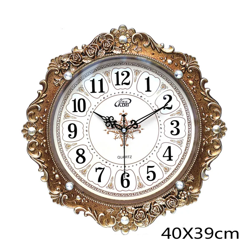 

Europese Stijl Wandklok Woonkamer Creatieve Persoonlijkheid Horloge Klok Mode Sfeer Moderne Thuis Klok Mute Pauw Klok