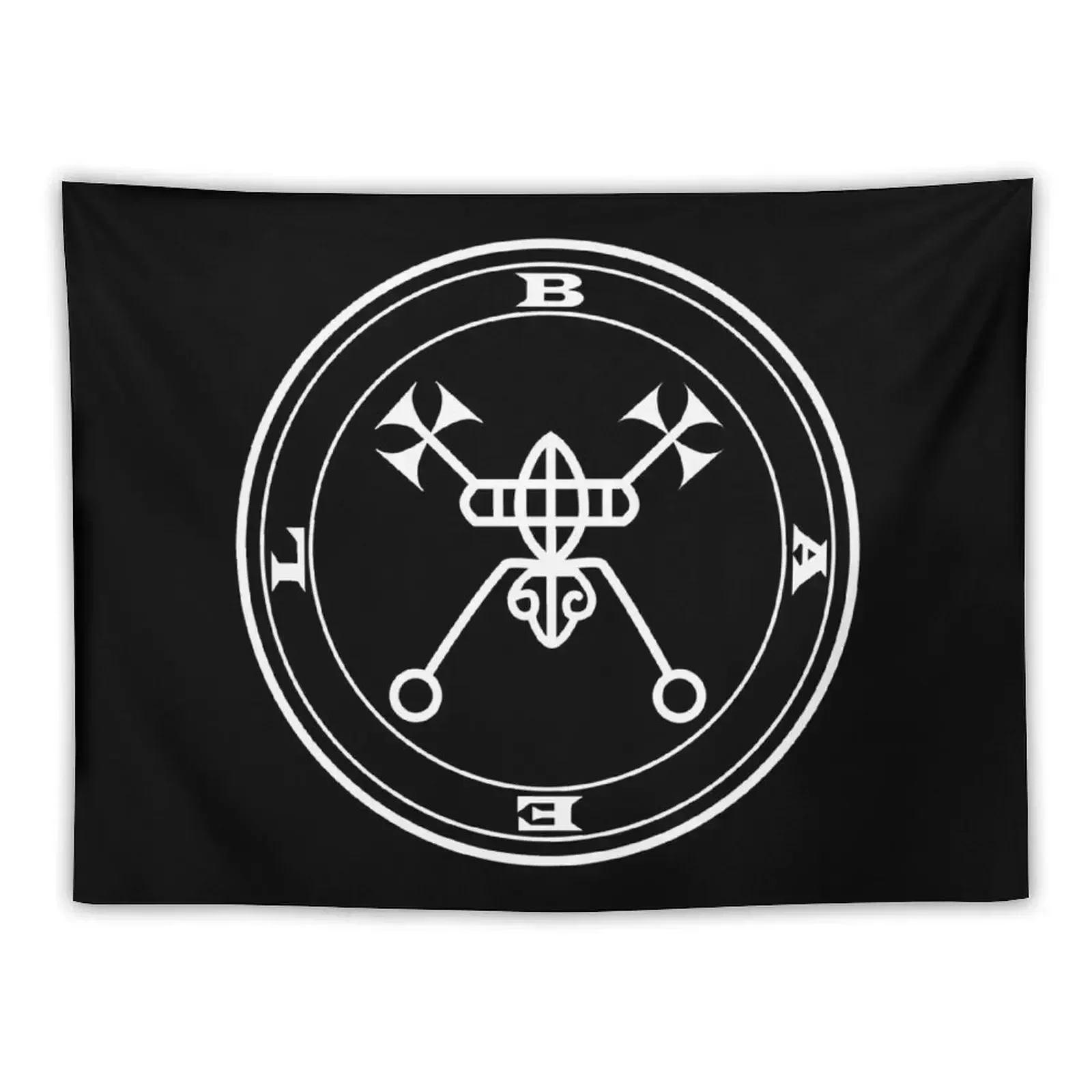 Баэль Баал-демон-Король белый сигнал оккультный гобелен с магической печатью