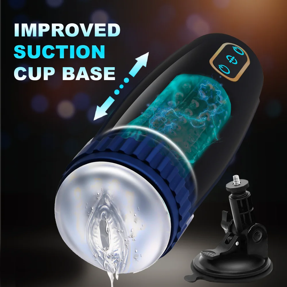 Automatic Male Masturbator Cup With 10 Powerful Thrusting Rotating Modes For Penis Stimulation Vagina Adult Oral Male Sex Toys