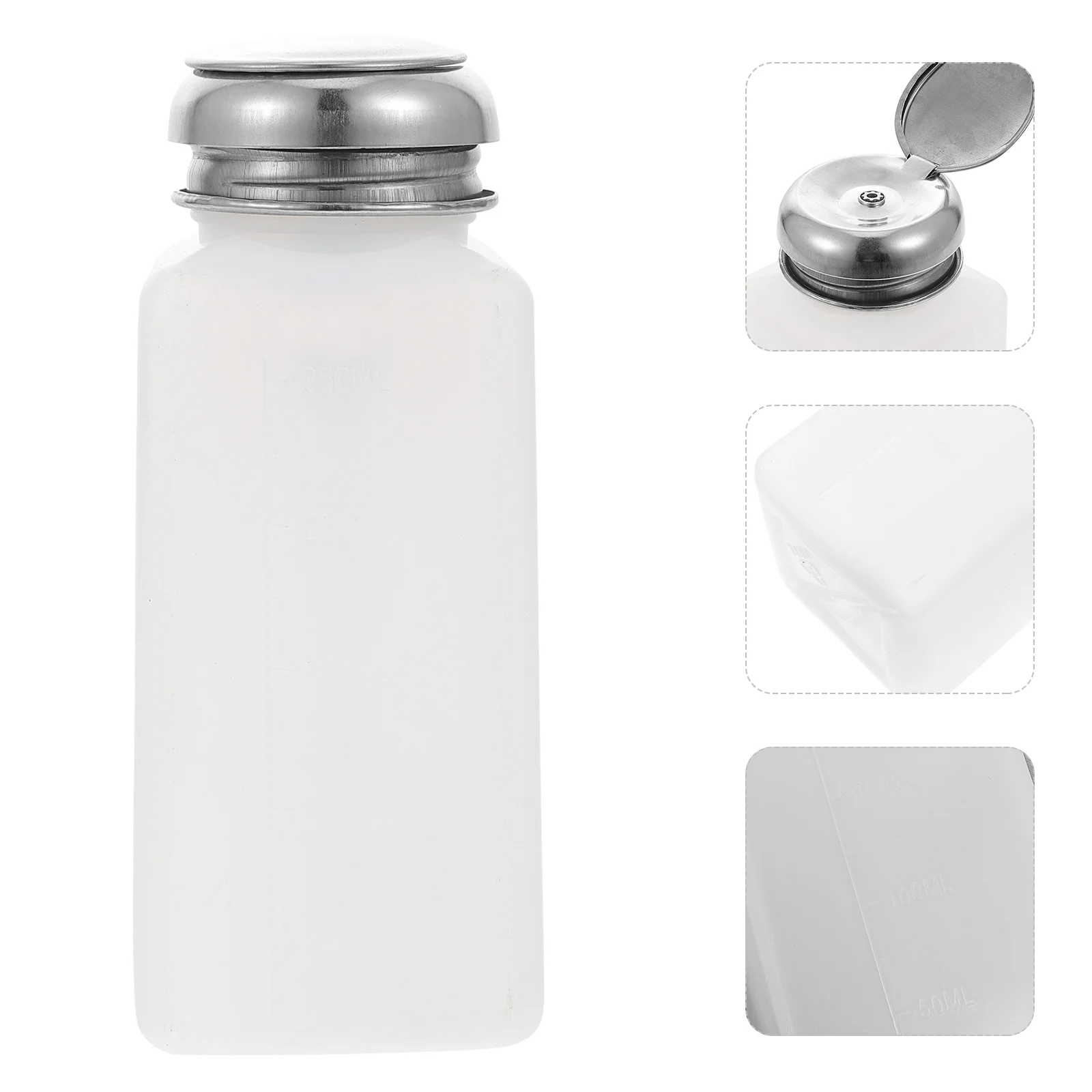 

Dispenser Bottle Pump Push Polish Remover Nail Down Liquid Bottles Makeup Empty Press Monomer 100Ml Lidsliquids Eye Little Jar