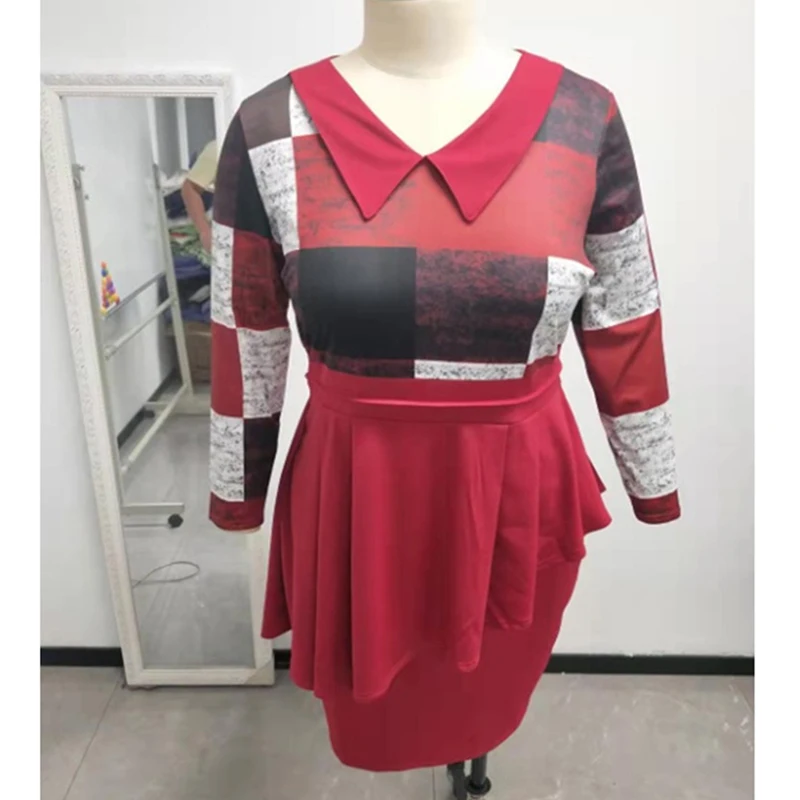 Рисунок 4 - Осенне-зимнее платье в стиле пэчворк