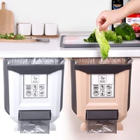 Kitchen Trash Can Foldable Portable Car Trash Can For Kitchen Cabinet Storage Wall-mounted Kitchen Storage Bathroom 8L 10L