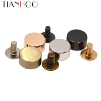 20pcs lot bag bottom studs rivets for leather buttons screw for shoes bags clothes hardware belt accessories bag feet screw