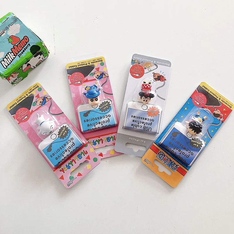 Аниме цельный кавайный протектор кабеля для Iphone Usb-Кабельный органайзер намотка