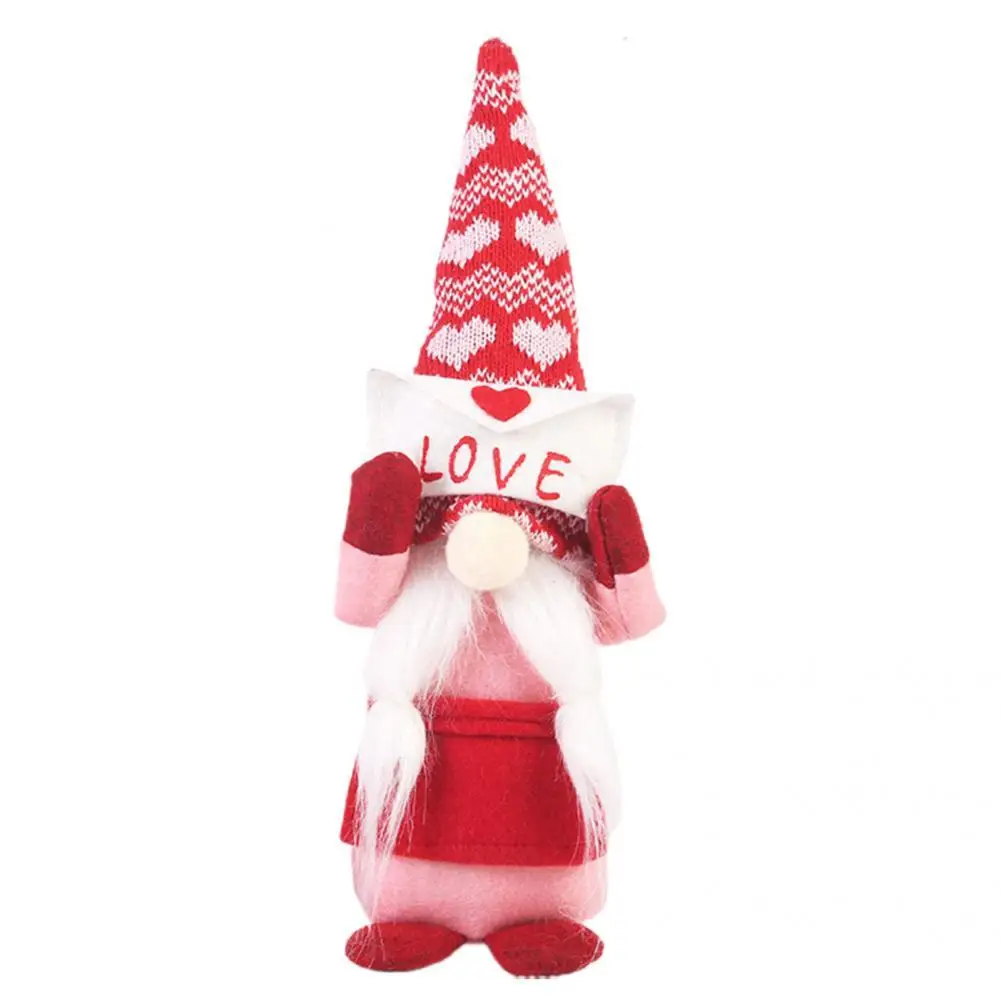 

Wear Resistant Attractive Valentine's Day Themed Dwarf Plush Toy for Living Room