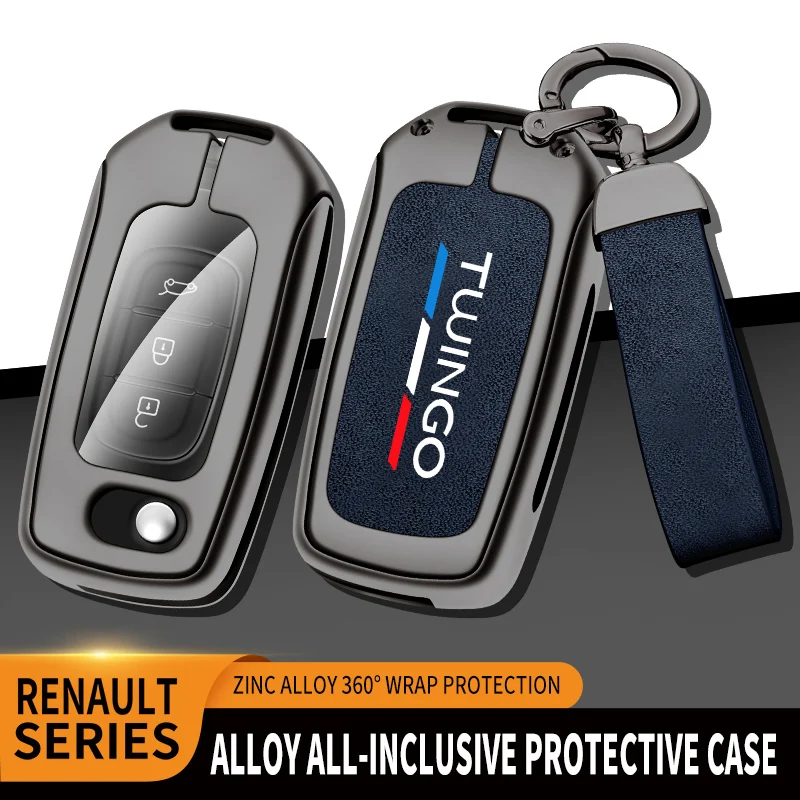 

Auto TPU Zinc Alloy Key Case Bag For Renault Twingo 1 2 3 Logo Car Key Chain Car Metal Key Shell Interior Decoration Accessories
