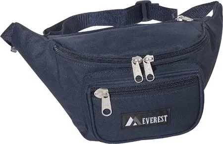Everest Unisex Signature Waist Fanny Pack Navy Blue