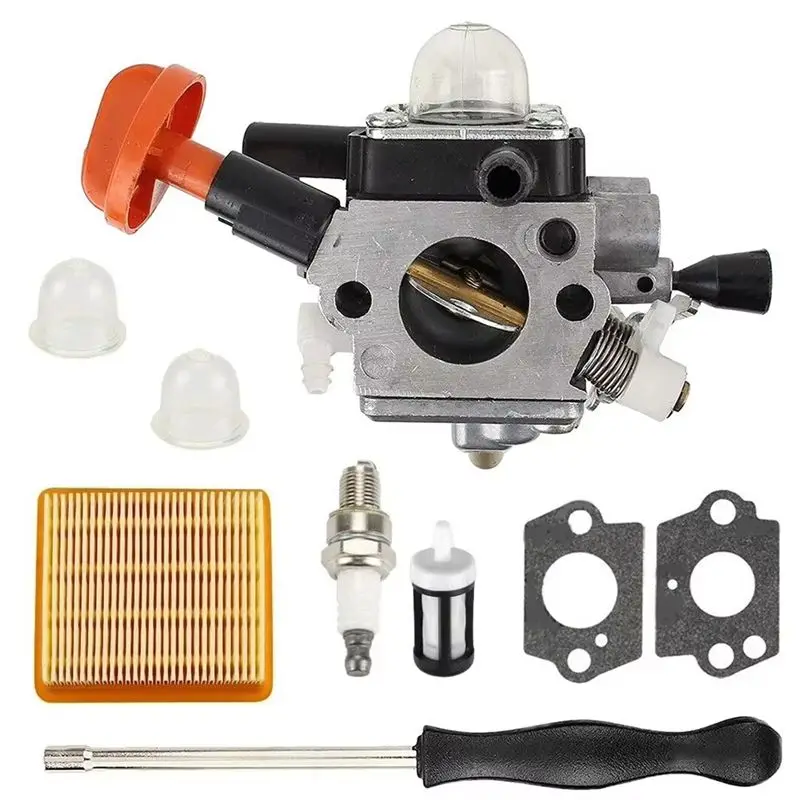 Фото Комплект карбюратора для Stihl FS89 FS89R FS91 FS91R FS111 FS111R FS111RX, аксессуары для садового электроинструмента, запчасти для газонокосилок №1