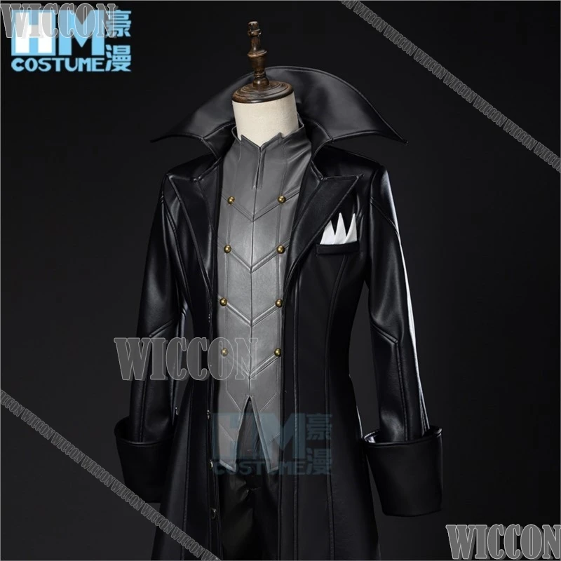 Джокер Amamiya Ren Game Persona 5 P5R Kaitou Косплей Костюм Маска Черная искусственная кожа