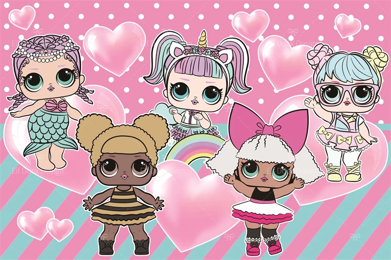 Мультяшная Фигурка Большой Фотофон Для Фотографии На День Рождения Розовый