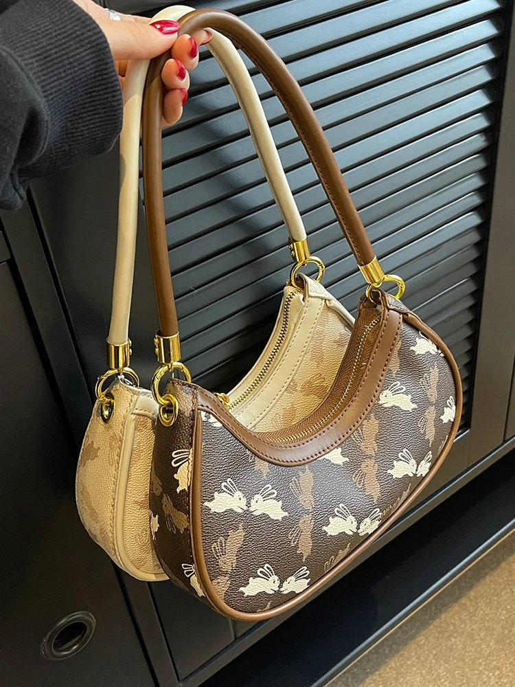 

InsAboutlee Fashion Leather Women Vintage Style High Quality Underarm Bag Niche Design Brands Clutch Bag Gifts Girl Shoulder Bag