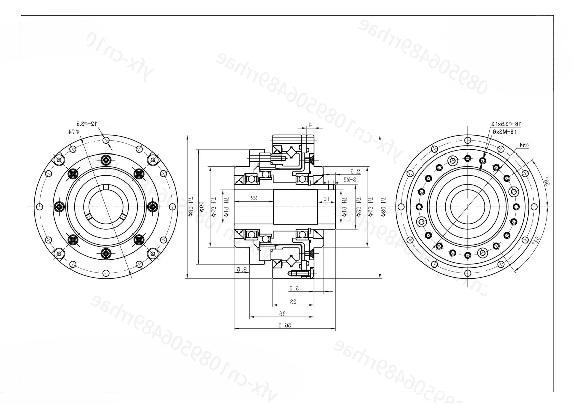 Зубчатый редуктор Φ-ⅲ робот станок металлообрабатывающее оборудование и т. д.