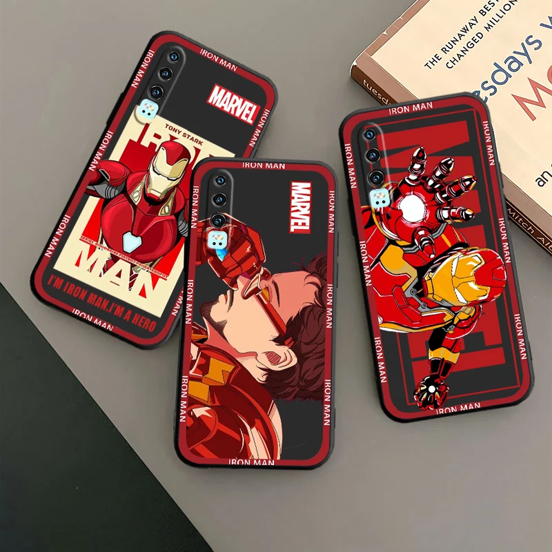

Marvel Iron Man Tony Stark Phone Case For Huawei P50 P40 P30 P20 Lite 5G Nova Plus 9 SE Pro 5T Y9S Y9 Prime Y6 Balck TPU