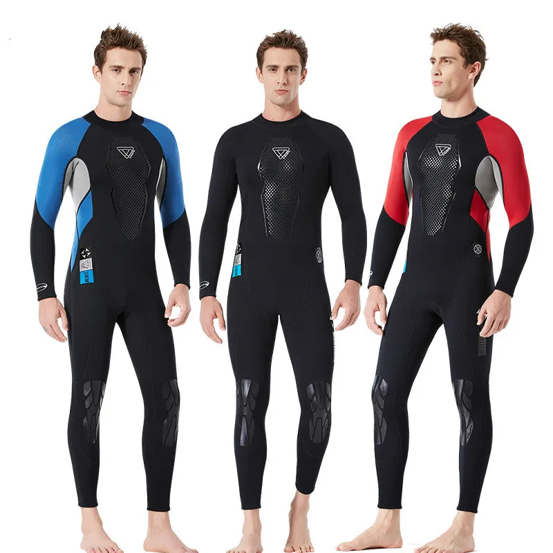 

Men's Neoprene Wetsuit One-Piece Full Body 3mm Back Zip Scuba Dive Wetsuit Swimming Surfing Diving Snorkeling Suit Jumpsuit