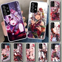 nakiri ayame hololive phone case cover for samsung galaxy a52 a72 a51 a71 a32 a31 a41 a22 a12 a02s a21 a11 m31 m21 m32 coque