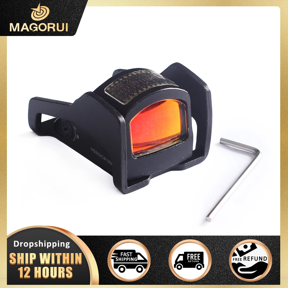 

Magorui Solar Sight 2 MOA Holographic Reflex Red Dot Sight Scope with Mounts for 20mm Rails Tactical Hunting Optical Collimator