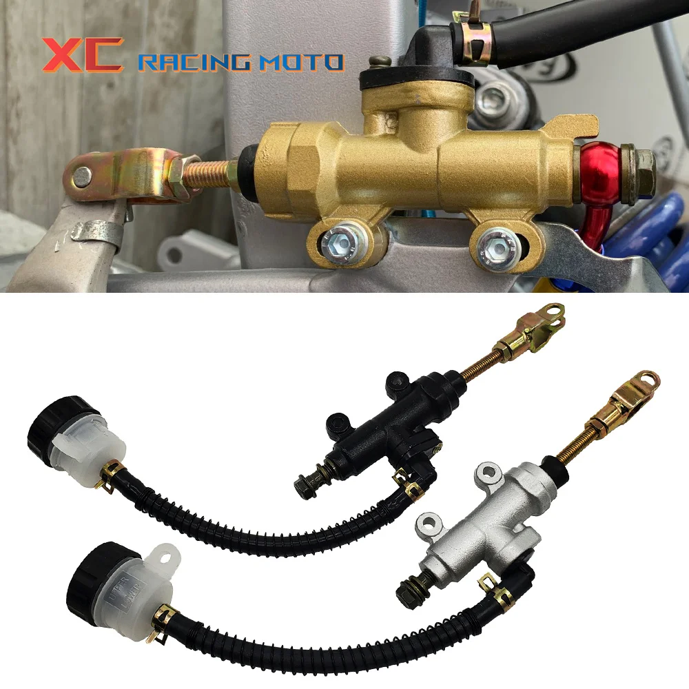 

Motorcycle Hydraulic Pump Rear Foot Brake Master Cylinder With Reservoir For Suzuki Kawasaki Honda Yamaha Husqvarna Kayo ATV