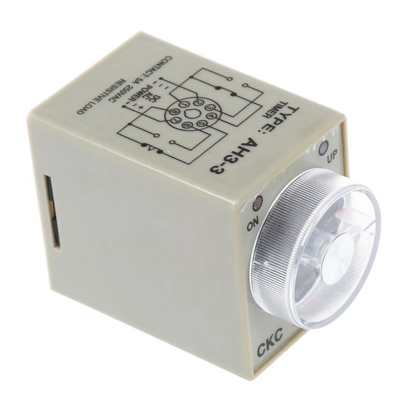 

3X DC 12V 0-30 Seconds 30S Electric Delay Timer Timing Relay DPDT 8P W Base
