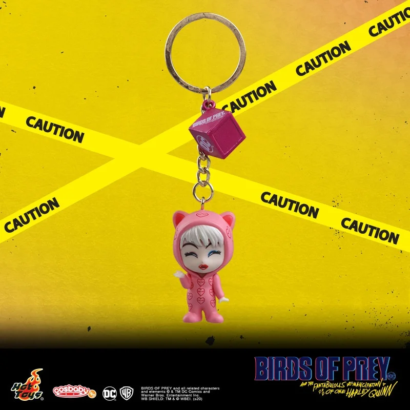 Фото Коллекционная мини-фигурка-брелок HotToys Harley Quinn Cosbaby, серия Birds Of Prey Suicide Squad, DC Comics, аксессуар для сумки, для фанатов фильмов №3