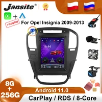 jansite 2 din car radio android 11 for opel insignia buick regal 2009 2013 multimedia video player carplay stereo car audio rds