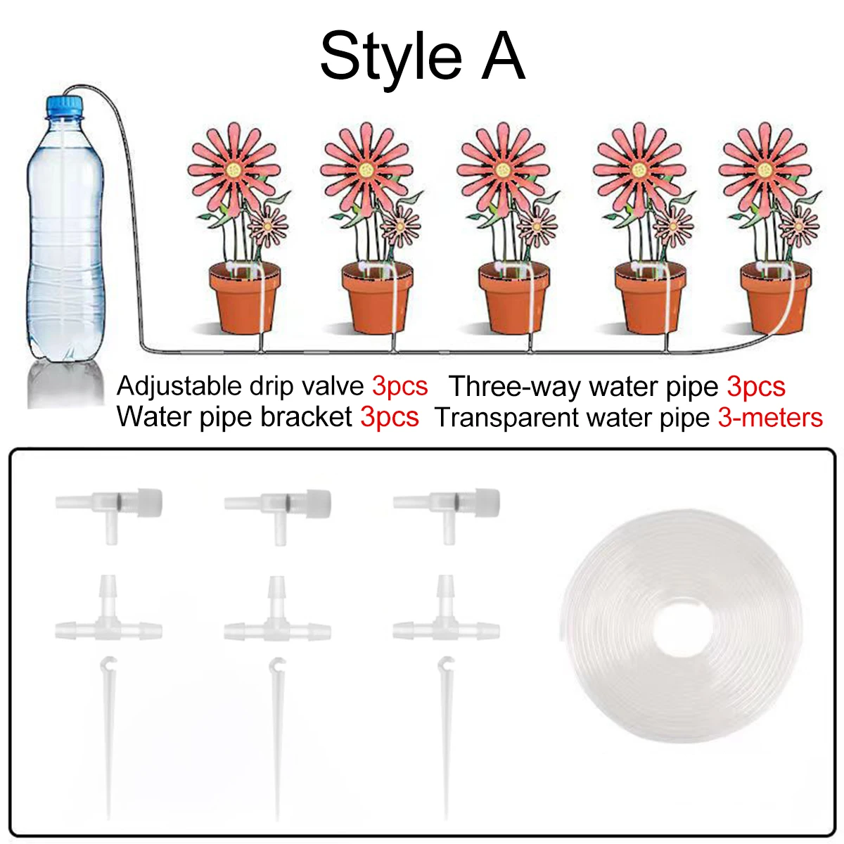 

Автоматический капельный полив для горшечных растений