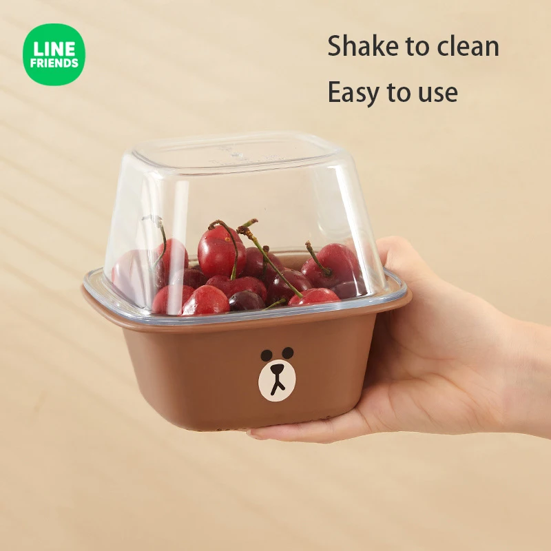 Линия друзья Мультяшные коричневые Салли кухонные фрукты и овощи двухслойная