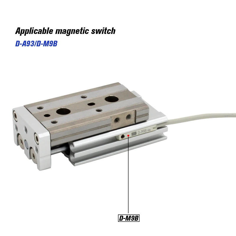 Пневматический направляющий стол серии MXQ12 двойной стержень пневматический