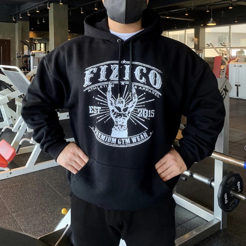

Sports fitness hoodie Men's sweatshirt Autumn New Style Couple Style sportswear Gym Running Training Bodybuilding Jacket
