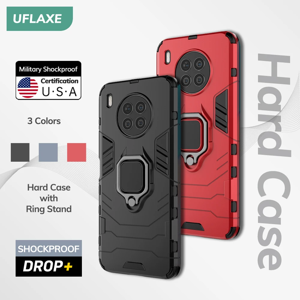 UFLAXE Original Shockproof Case for Huawei Nova 8 / Nova 8 Pro / Nova 8i / Nova 8 SE Back Cover Hard Casing with Ring Stand