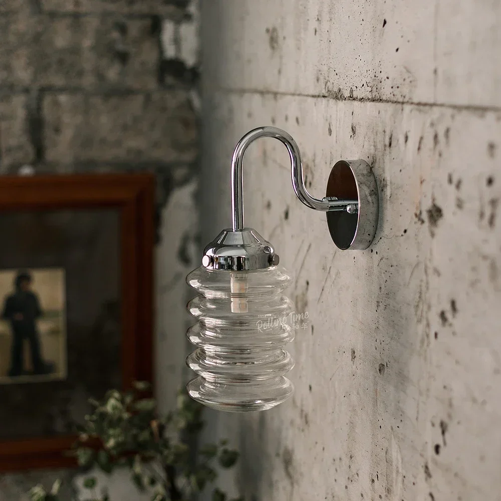 Винтажный настенный светильник из латуни в японском индустриальном стиле