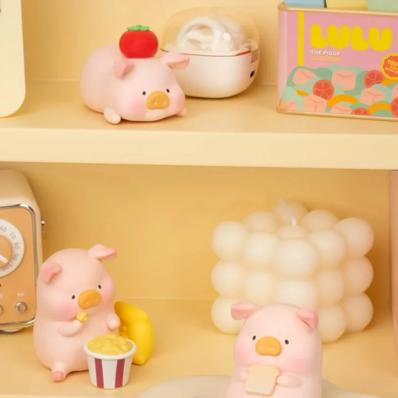 Фото Горячая Lulu The Piggy Cozy Time Series слепая коробка Lulu Piggy аниме фигурка куклы Mystery Box консервированная модель Kawaii игрушки модель подарки для девочек №5