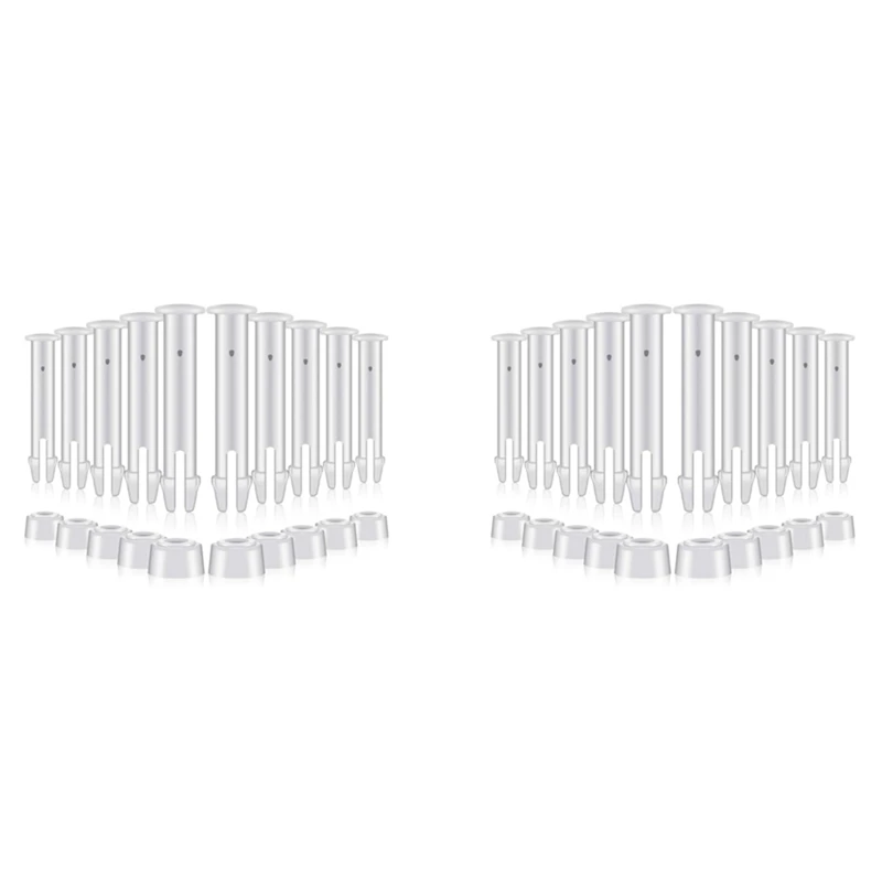 

60Pcs Plastic Pool Joint Pins Replacement Pool Joint Pins Rubber Pool Seals For Intex 13-24 Ft Metal Frame 2.36 Inch