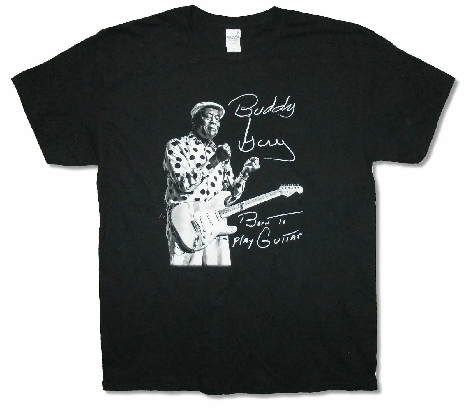 

Buddy Guy Two Fisted Born To Play Guitar SC-CA 2017 Tour Black T Shirt New