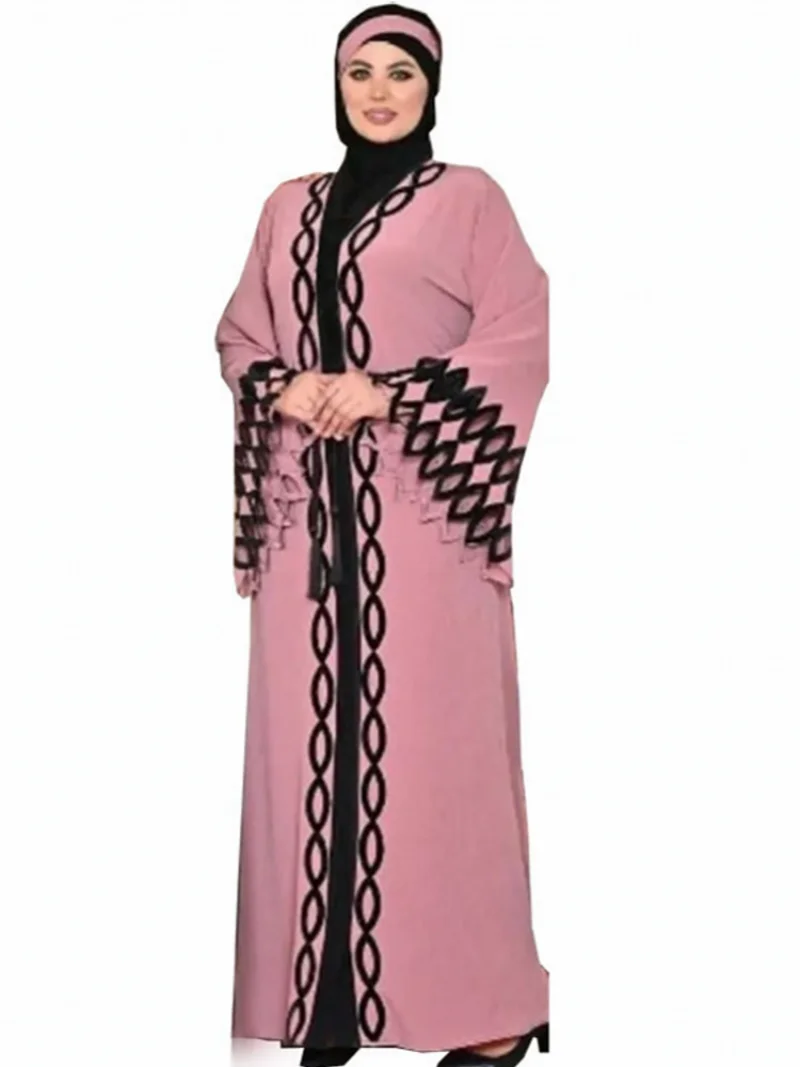 

African Dresses For Women Elegant New Muslim Fashion Abayas Dashiki Robe Kaftan Long Maxi Dress Turkish Africa And Scarf
