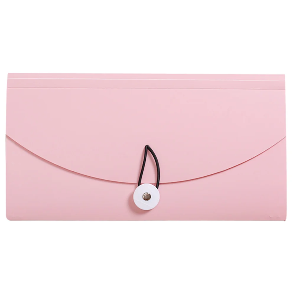 

Folder Organ Bag Pocket Organizer B6 Accordion Receipts Bills Pockets Holder Plastic Portable Office Coupon File