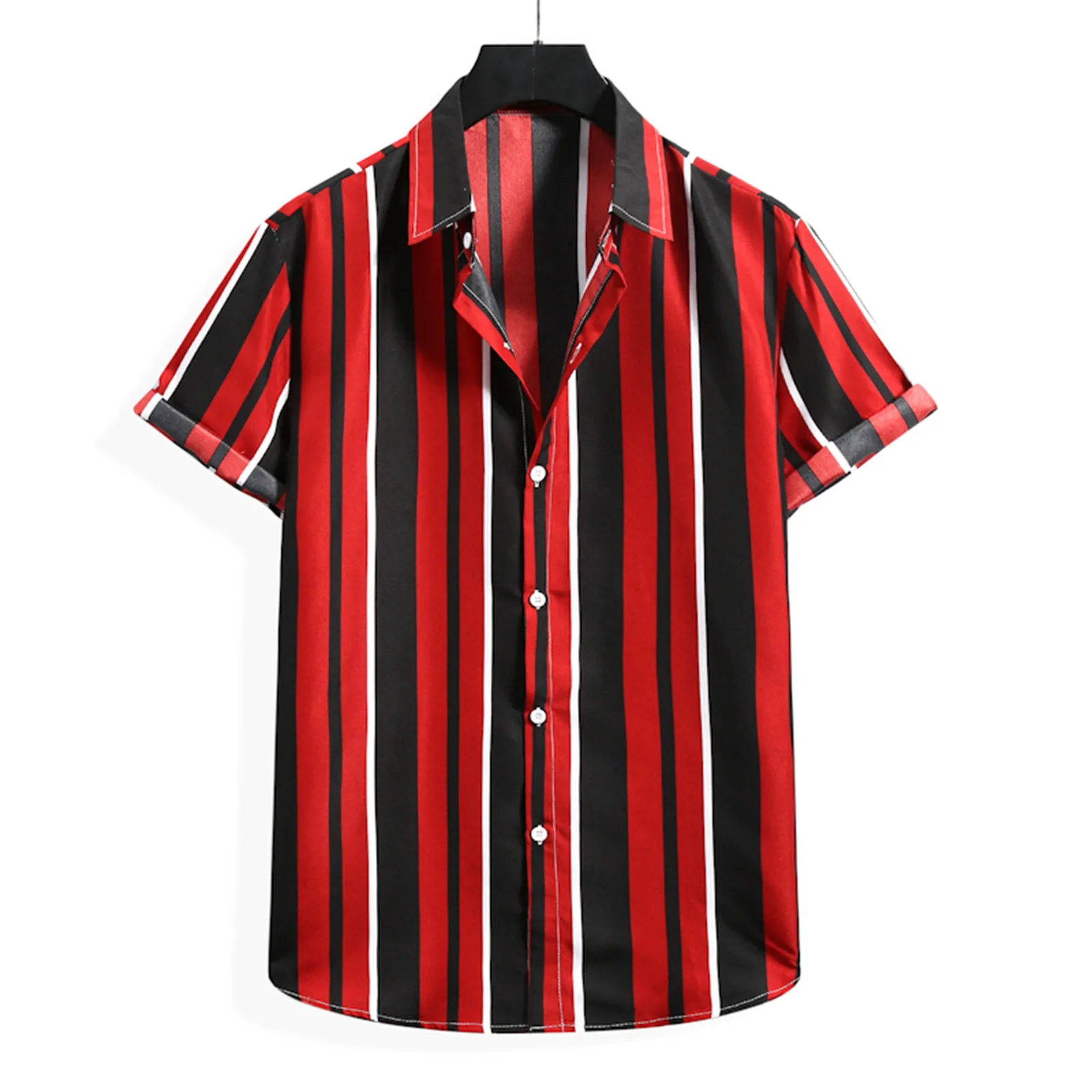 

Shirts Tops For ManParty Fashion Loose Short Tops Shirts Men with Designs