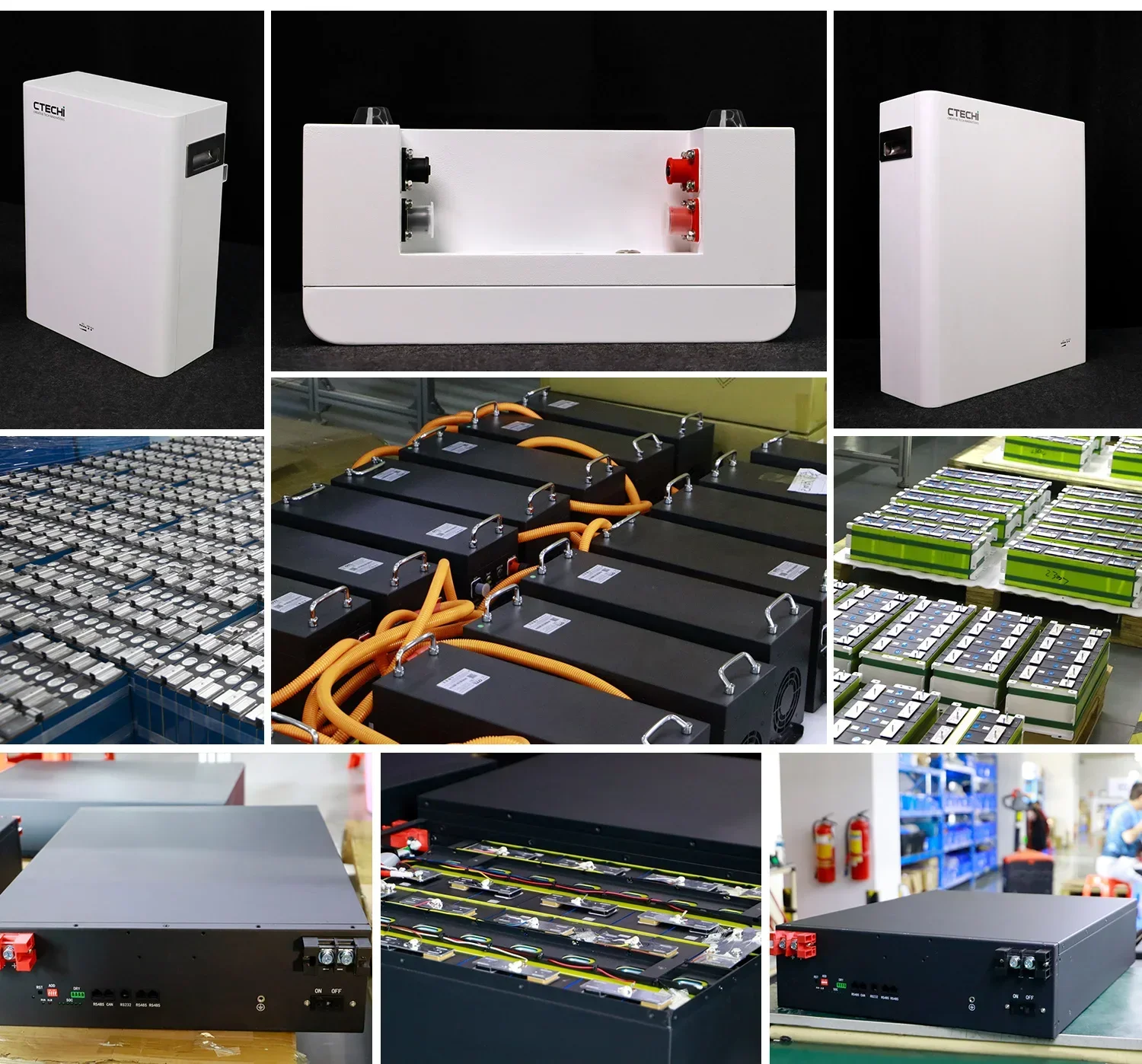 CTECHi 5 кВтч 10 15 LiFePo4 48 В 51 2 100 Ач 200 280 напольная настенная батарея домашняя система